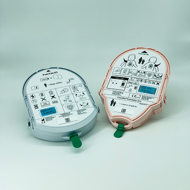 Kit de batterie et électrodes pour défibrillateur Heartsine Samaritan PAD